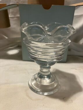 New. Partylite. Mini glass Sundae style candle holder